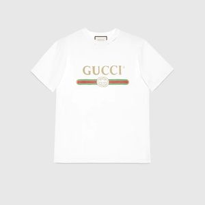 Gucci Oversized Washed T-Shirt w/ Gucci Logo